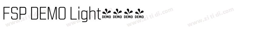 FSP DEMO Light字体转换 FSP DEMO Light字体转换